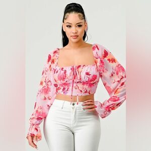 Privy Floral Top size‎ Large